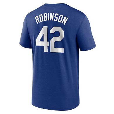 Men's Nike Jackie Robinson Royal Brooklyn Dodgers Legend Name and Number Home T-Shirt