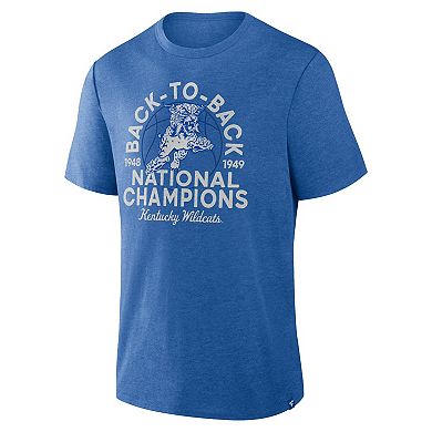 Men's Fanatics Royal Kentucky Wildcats Dynamic Showdown Tri-Blend T-Shirt