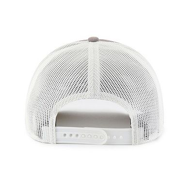 Men's '47 Gray/White Colorado Rockies Tide Sweep Rope Trucker Adjustable Hat