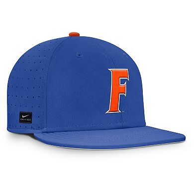 Men's Nike Royal Florida Gators On-Field Dugout True Performance Fitted Hat