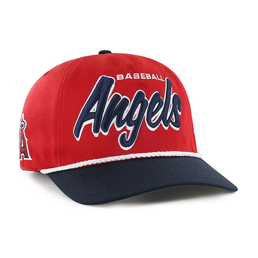 Men's '47 Red Los Angeles Angels Dropshadow Rope Hitch Adjustable Hat