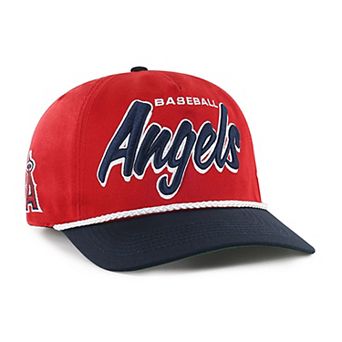 Men's '47 Red Los Angeles Angels Dropshadow Rope Hitch Adjustable Hat