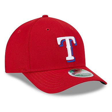 Men's New Era Red Texas Rangers Player Replica 9FORTY Adjustable Hat