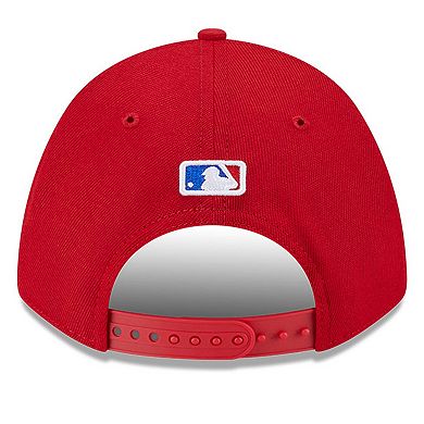 Men's New Era Red Texas Rangers Player Replica 9FORTY Adjustable Hat