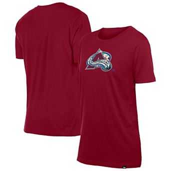 Women's New Era Red Colorado Avalanche Glam Game Floral T-Shirt