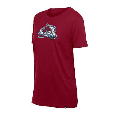 Women's New Era Red Colorado Avalanche Glam Game Floral T-Shirt