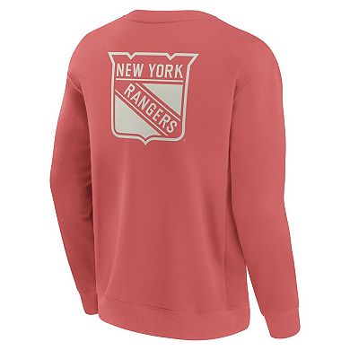 Men's Fanatics Red New York Rangers Elements Future Ground Lettering Pullover Sweatshirt