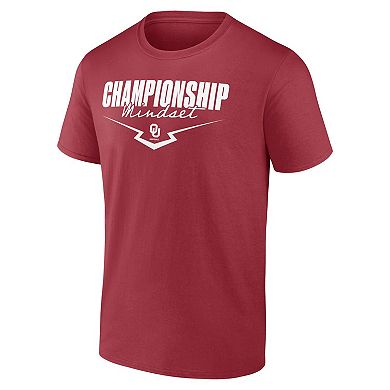 Men's Crimson Oklahoma Sooners Softball Championship Mindset T-Shirt
