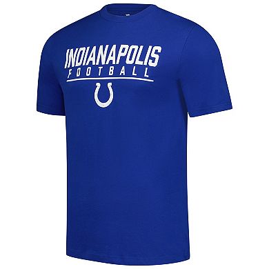 Men's Fanatics Royal Indianapolis Colts Blocked T-Shirt