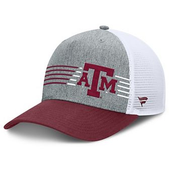 Men's Fanatics Heather Gray/Maroon Texas A&M Aggies Profile Trucker Adjustable Hat