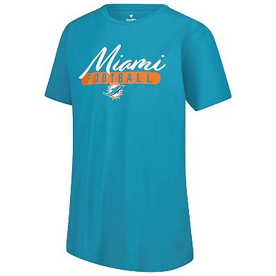 Women's Fanatics Aqua Miami Dolphins Team T-Shirt