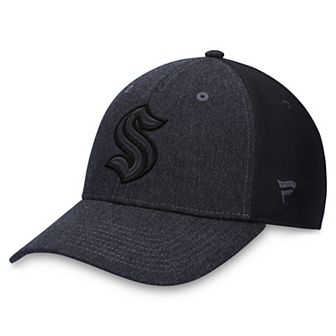 Men's Fanatics Black Seattle Kraken Tonal Flex Hat