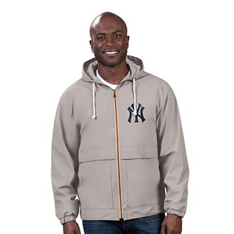 Men's G-III Sports by Carl Banks Gray New York Yankees Full-Zip Rain Jacket