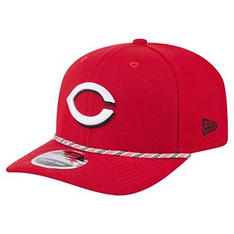 Men's New Era Red Cincinnati Reds Multi-Rope 9SEVENTY Stretch-Snap Hat