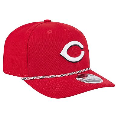 Men's New Era Red Cincinnati Reds Multi-Rope 9SEVENTY Stretch-Snap Hat