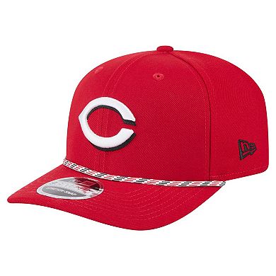 Men's New Era Red Cincinnati Reds Multi-Rope 9SEVENTY Stretch-Snap Hat