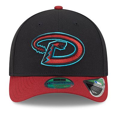 Men's New Era Black/Red Arizona Diamondbacks Player Replica 9FORTY Adjustable Hat