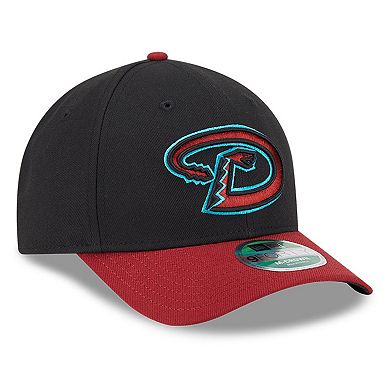 Men's New Era Black/Red Arizona Diamondbacks Player Replica 9FORTY Adjustable Hat
