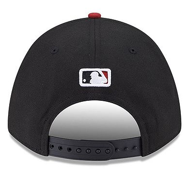 Men's New Era Black/Red Arizona Diamondbacks Player Replica 9FORTY Adjustable Hat