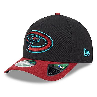 Men's New Era Black/Red Arizona Diamondbacks Player Replica 9FORTY Adjustable Hat