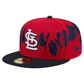 Men's New Era Red/Navy St. Louis Cardinals Retro Pattern 59FIFTY Fitted Hat