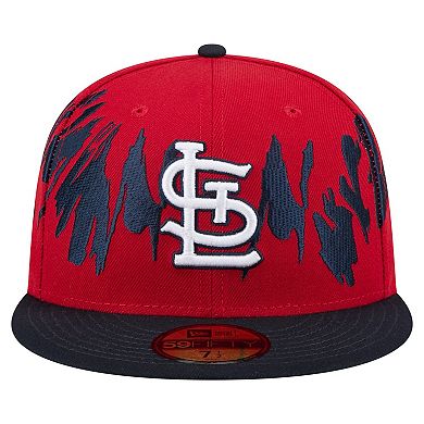 Men's New Era Red/Navy St. Louis Cardinals Retro Pattern 59FIFTY Fitted Hat