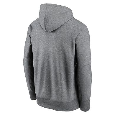 Men's Nike Heather Gray New York Jets Performance Fleece Pullover Hoodie
