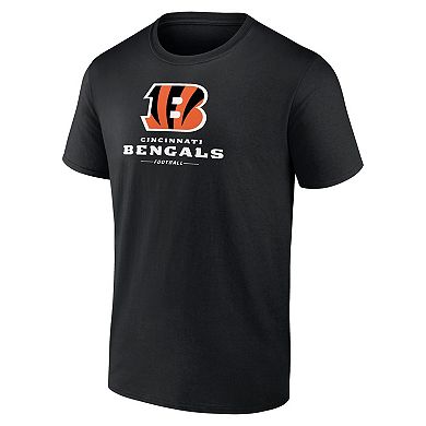 Men's Fanatics Black Cincinnati Bengals Team Lockup T-Shirt