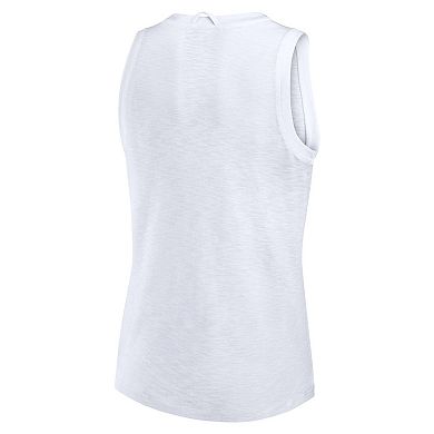 Women's Fanatics White Tampa Bay Lightning Slub Tank Top