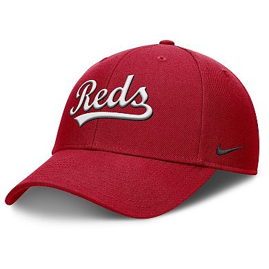 Men's Nike Red Cincinnati Reds Rise Gaberdine Adjustable Hat