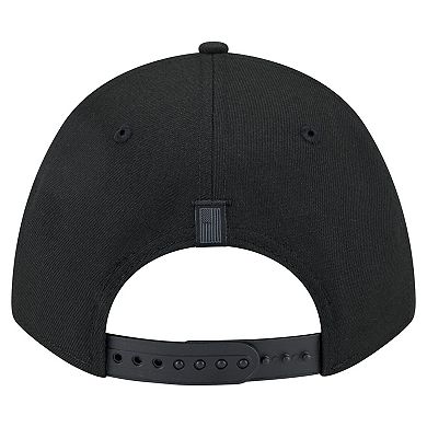 Men's New Era Black Chicago Bulls Game Day Flag A-Frame 9FORTY Adjustable Hat