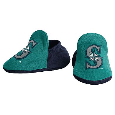 Newborn Seattle Mariners Tied Up Bodysuit, Bib & Bootie Set