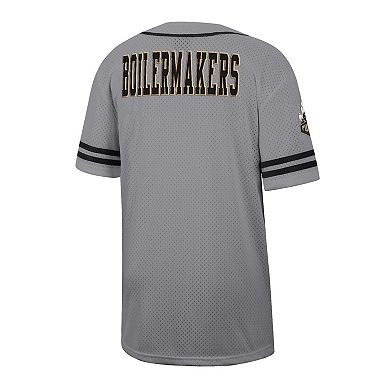 Men's Colosseum Gray Purdue Boilermakers Free Spirited Baseball Jersey