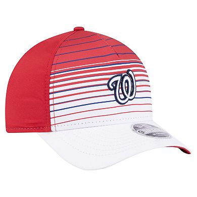 Men's New Era Red Washington Nationals Gradient 9FORTY M-Crown Adjustable Hat