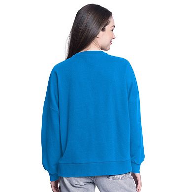 Women's G-III 4Her by Carl Banks Blue Oklahoma City Thunder Athletic Pullover Sweatshirt