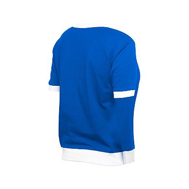 Women's New Era Blue New York Rangers Game Day Rhinestuds T-Shirt