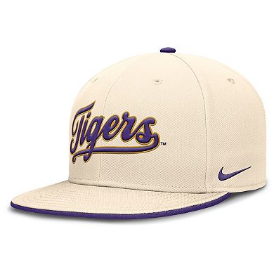 Men's Nike Natural LSU Tigers Primetime True Performance Fitted Hat