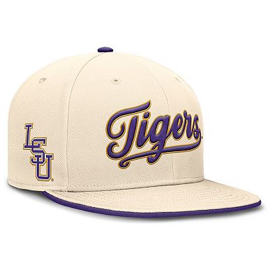 Men's Nike Natural LSU Tigers Primetime True Performance Fitted Hat