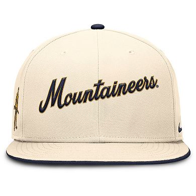 Men's Nike Natural West Virginia Mountaineers Primetime True Performance Fitted Hat