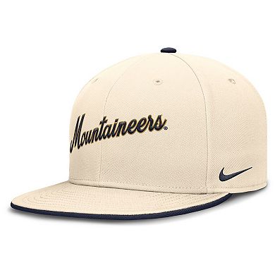 Men's Nike Natural West Virginia Mountaineers Primetime True Performance Fitted Hat