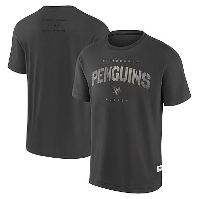 Men's Fanatics Charcoal Pittsburgh Penguins Elements Weathered Tonal Future Ground T-Shirt