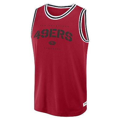 Men's Fanatics Scarlet San Francisco 49ers Elements Future Ground Jersey Tank Top