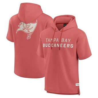Men's Fanatics Red Tampa Bay Buccaneers Elements Future Ground Lettering Short Sleeve Pullover Hoodie