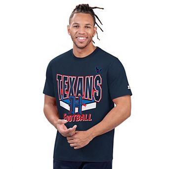 Men's Starter Navy Houston Texans Prime Time T-Shirt