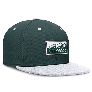 Men's Nike Green/White Colorado Rockies City Connect Patch Performance Fitted Hat
