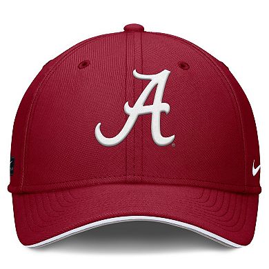 Men's Nike Crimson Alabama Crimson Tide 2025 Dugout Coaches Rise Swoosh Performance Flex Hat