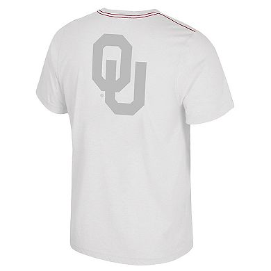 Men's Colosseum White Oklahoma Sooners Dual Logo T-Shirt