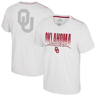 Men's Colosseum White Oklahoma Sooners Dual Logo T-Shirt