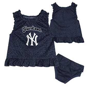 Infant Navy New York Yankees Playground Dress & Bloomers Set