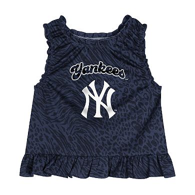 Infant Navy New York Yankees Playground Dress & Bloomers Set